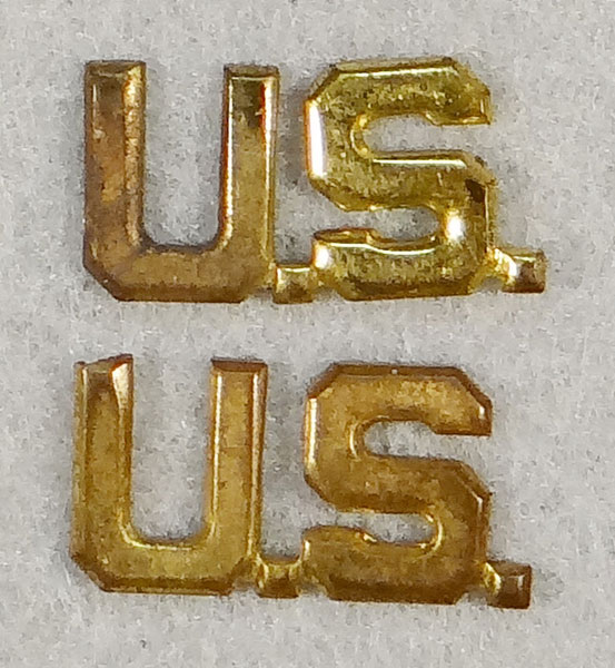 WWII/Korean War Army Officers "U.S." Collar Insignia