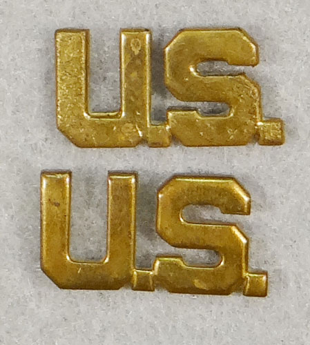 U.S. Army Officer "U.S." Collar Insignia