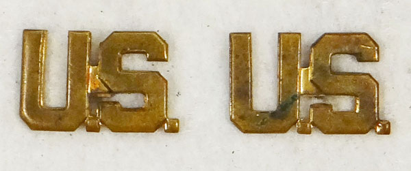 WWII Army Officer "U.S." Collar Insignia