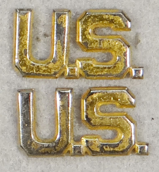 WW II Army Officer "U.S." Collar Insignia