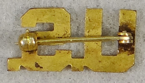 WW II Pin Back Army Officer "U.S." Collar Insignia