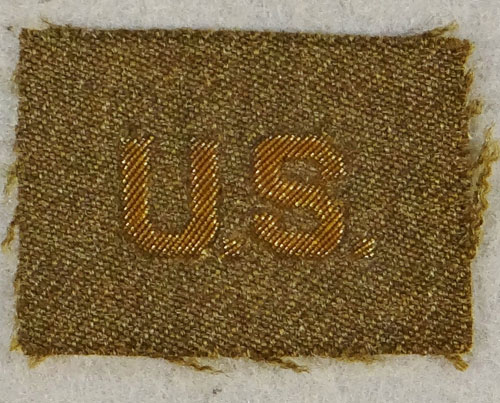 WW II Bullion Army Officer "U.S." Collar Insignia