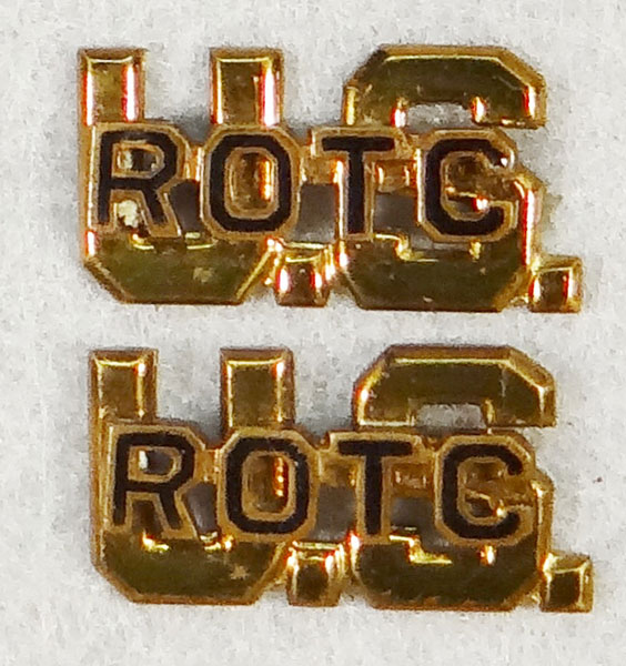 WW II Period "ROTC" Officer Collar Insignia WW II Period "ROTC" Officer Collar Insignia