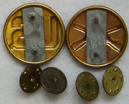 WW II Army Infantry Enlisted Collar Disk Set