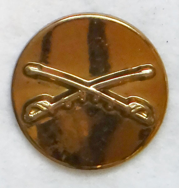 WW II Pattern Cavalry Type V Enlisted Collar Disk WW II Pattern Cavalry Type V Enlisted Collar Disk