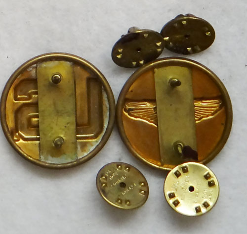 WW II Army Air Force Enlisted Collar Disk Set