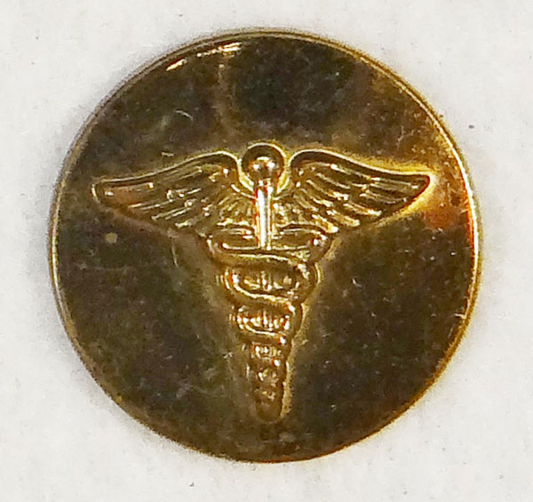 WW II Army Medical Corps Enlisted Collar Disk