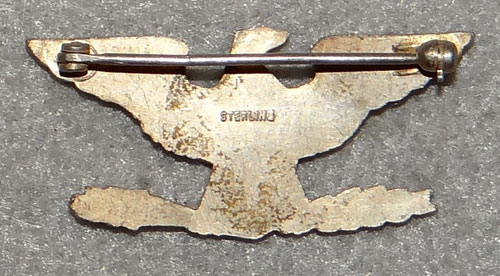 WW II U.S. Colonel Sterling Rank Insignia