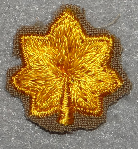 WWII U.S. Army Cloth Major Rank Insignia