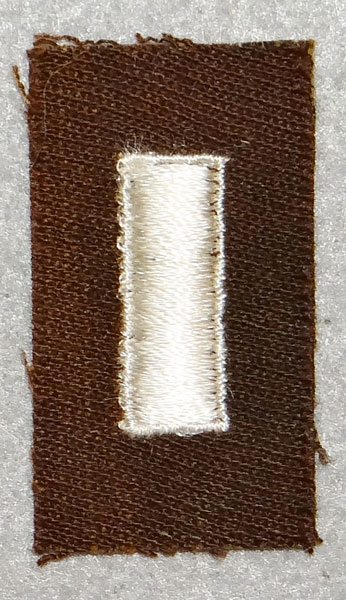 WW II Cloth U.S. 1st Lieutenant Rank Insignia