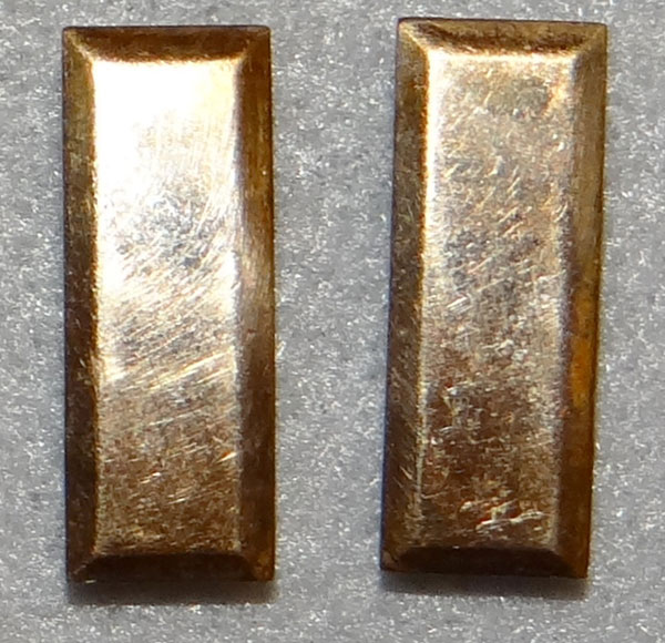 WW II 1/20 10K GF U.S. 2nd Lt. Rank Insignia WW II 1/20 10K GF U.S. 2nd Lt. Rank Insignia
