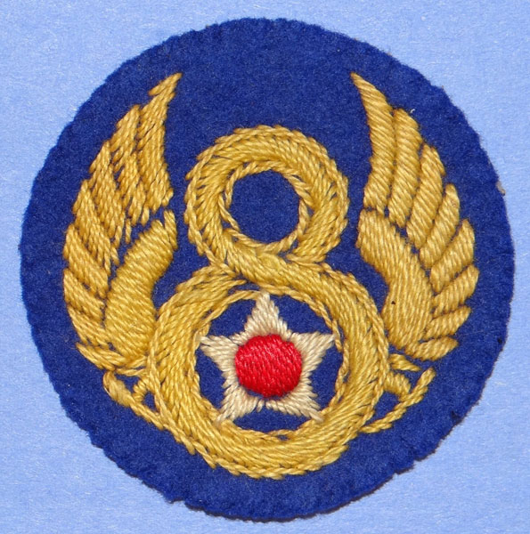 English Made WW II 8th Army Air Force Shoulder Patch