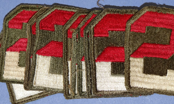 WW II U.S 2nd Army Shoulder Patches