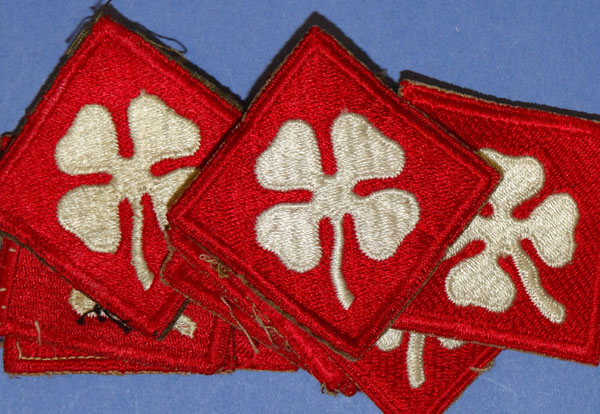 WW II U.S. 4th Army Shoulder Patches