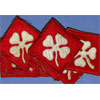 WW II U.S. 4th Army Shoulder Patches