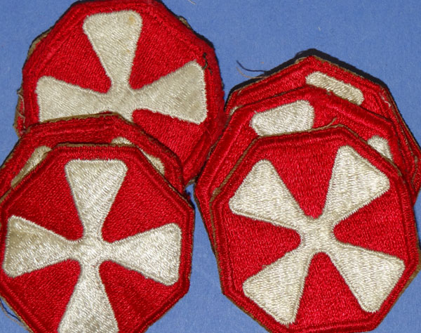 WW II U.S. 8th Army Shoulder Patches