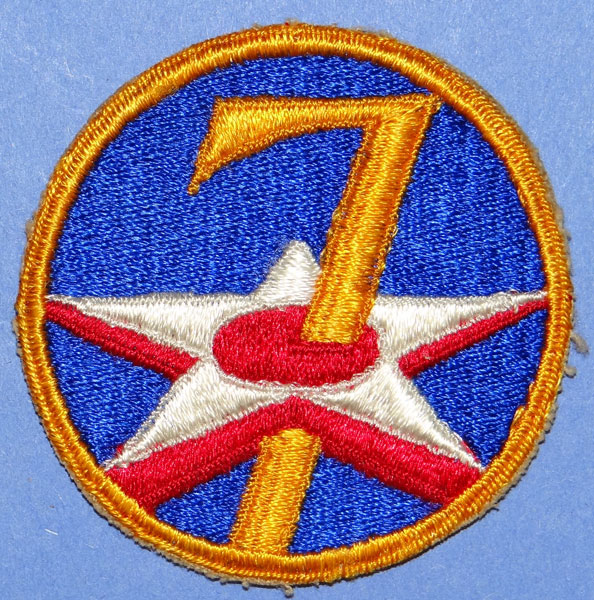 7th USAAF WW II Patch