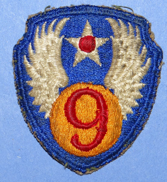 Green Backed 9th USAAF WW II Patch