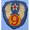 9th USAAF WW II Patch