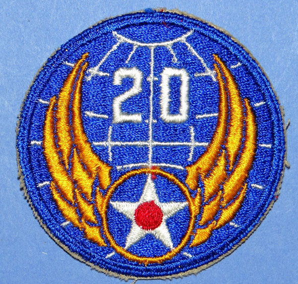 20th USAAF WW II Patch