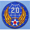 20th USAAF WW II Patch