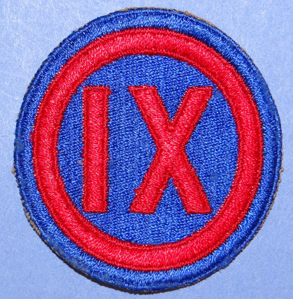 WW II 9th Corps Patch