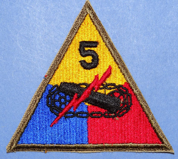WW II 5th Armored Div. Patch