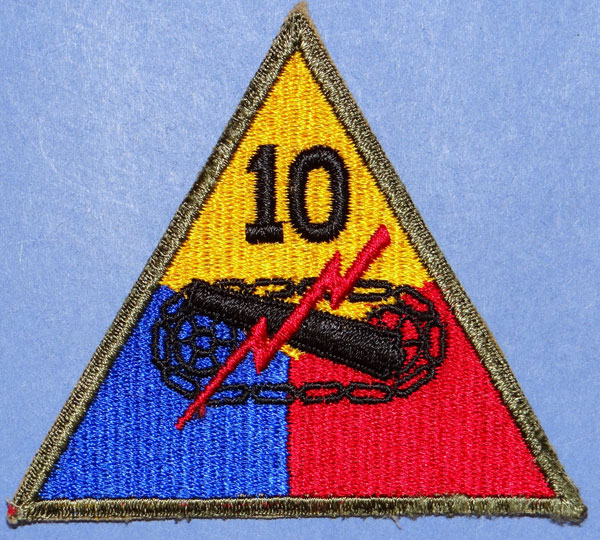 WW II 10th Armored Div. Patch