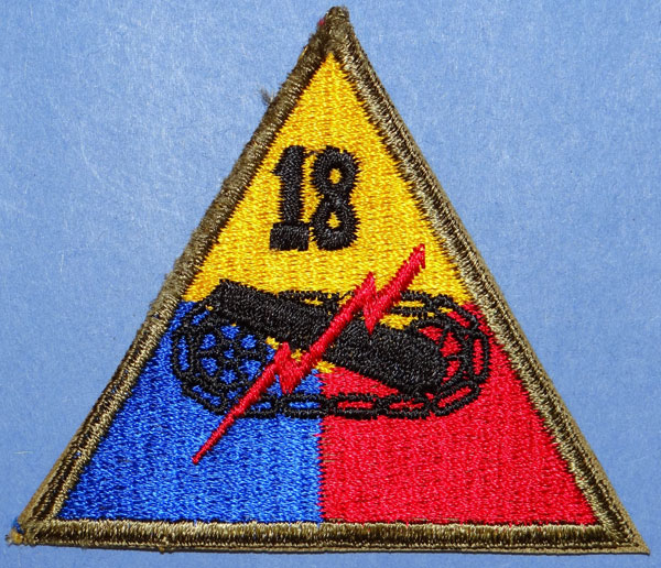 WW II 18th Armored Div. Patch