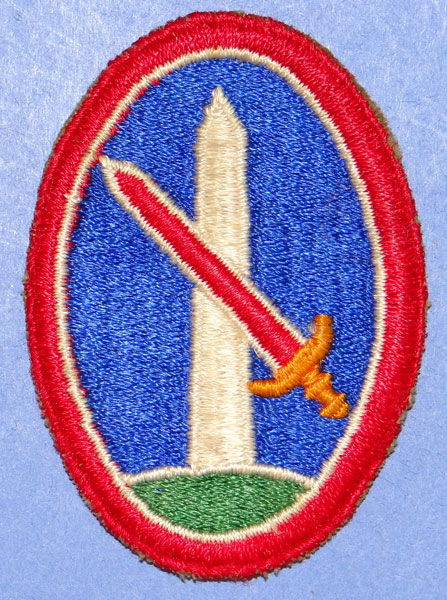WW II Military District of Washington Patch
