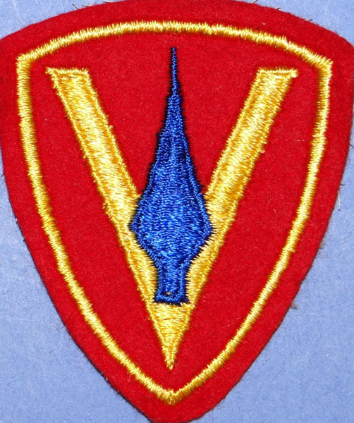 WW II USMC 5th Div. Patch