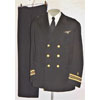 Named WW II U.S. Navy "LCDR" Dark Blue Coat with Trousers with Bullion Flight Surgeon Wings