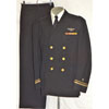Named WW II U.S. Navy "LTJG" Dark Blue Coat & Trousers with Gold Bullion Pilot Wings