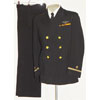 Named WW II U.S. Navy Ensign Dark Blue Coat & Trousers with Bullion Pilot Wings