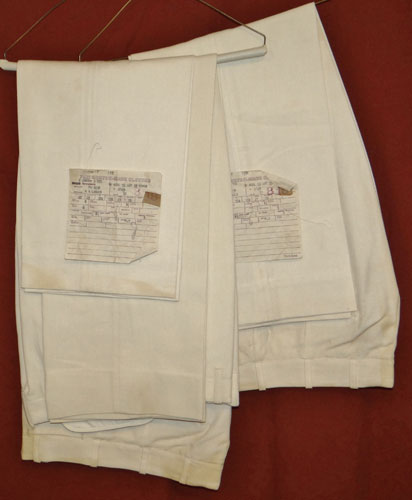 Named WW II White Dress Coat with Trousers for "LTJG" with Gold Pilot Wings