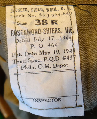 NAMED WW II 64th Fighter Wing 12th Army Air Force Technician 4th Grade Sergeant Uniform Set
