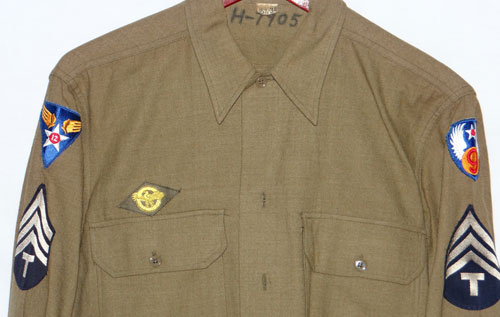 NAMED WW II 64th Fighter Wing 12th Army Air Force Technician 4th Grade Sergeant Uniform Set