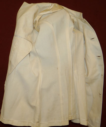 Named WW II White Dress Coat with Trousers for "LTJG" with Gold Pilot Wings