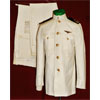 Named WW II White Dress Coat with Trousers for "LTJG" with Gold Pilot Wings