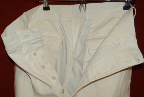 Named WW II White Dress Coat & Trousers for Ensign with Pearl Harbor Submarine Base Tailor Tag