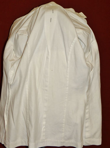 Named WW II White Dress Coat & Trousers for Ensign with Pearl Harbor Submarine Base Tailor Tag