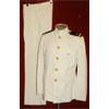 Named WW II White Dress Coat & Trousers for Ensign with Pearl Harbor Submarine Base Tailor Tag
