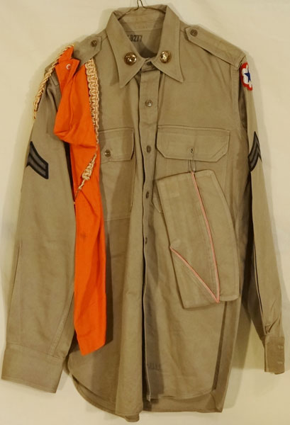 U.S. Army Korean War & Late 50's Tan Enlisted Shirt