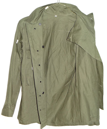 Unused with Cutter Tags WW II Herringbone Cotton Twill Jacket with Gas Flap
