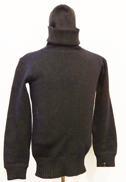 WW II U.S. Navy Dark Blue Wool Sweater & Wool Knit Cap WW II U.S. Navy Dark Blue Wool Sweater & Wool Knit Cap