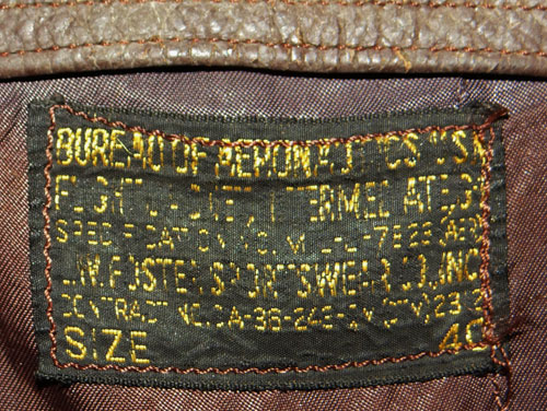 U.S. Navy Korean War Period Leather Flight Jacket