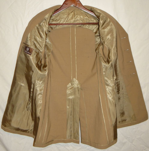 WW II U.S. Army Air Force Major’s Khaki Service Coat with Bullion Insignia