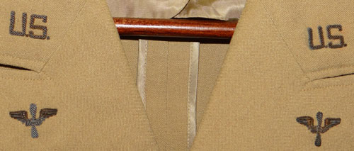 WW II U.S. Army Air Force Major’s Khaki Service Coat with Bullion Insignia