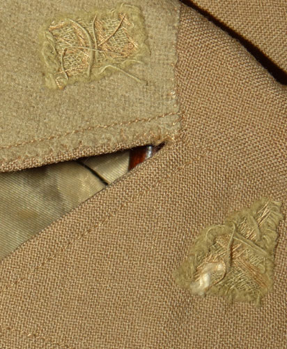 WW II U.S. Army Air Force Major’s Khaki Service Coat with Bullion Insignia