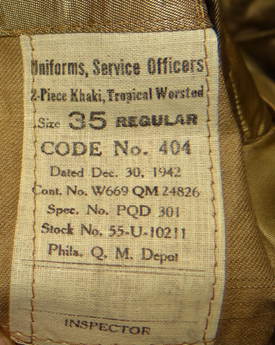 Named WW II 8th Army Air Force Service Coat, M41 Field Jacket & Type B-15A Flight Jacket